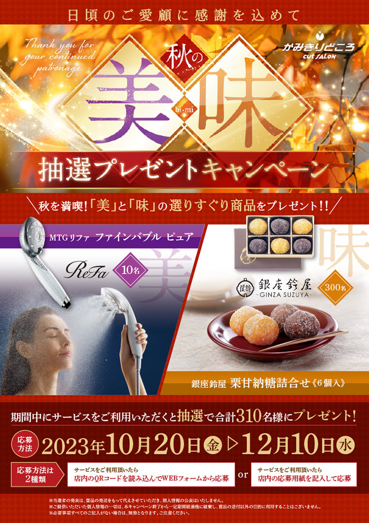 リファファインバブルピュア･銀座鈴屋栗甘納糖キャンペーン